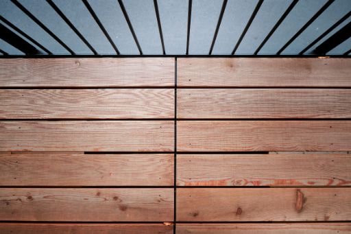 Fussboden aus Holz und Fussboden auf der Terrasse